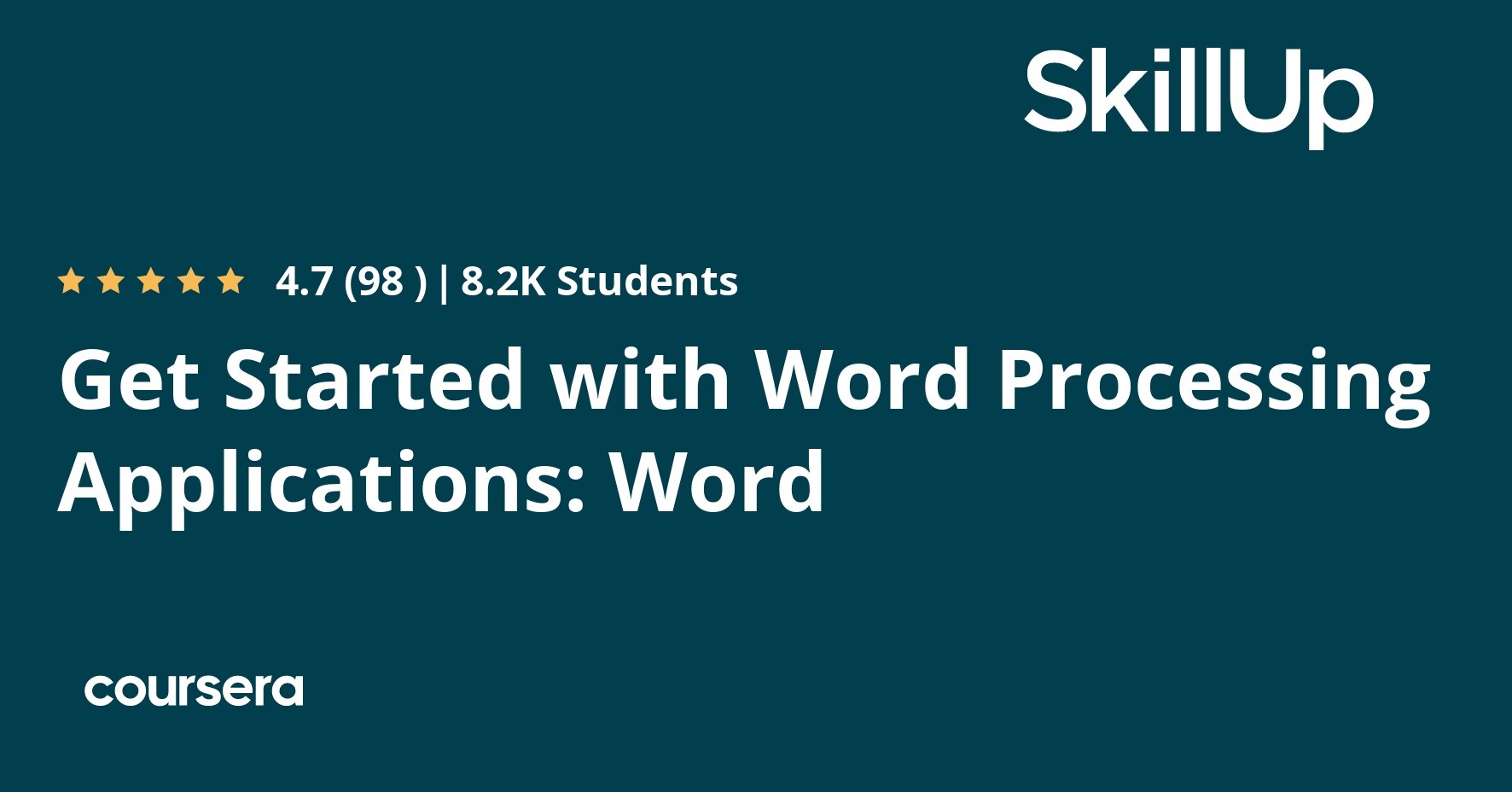 Get Started with Word Processing Applications: Word