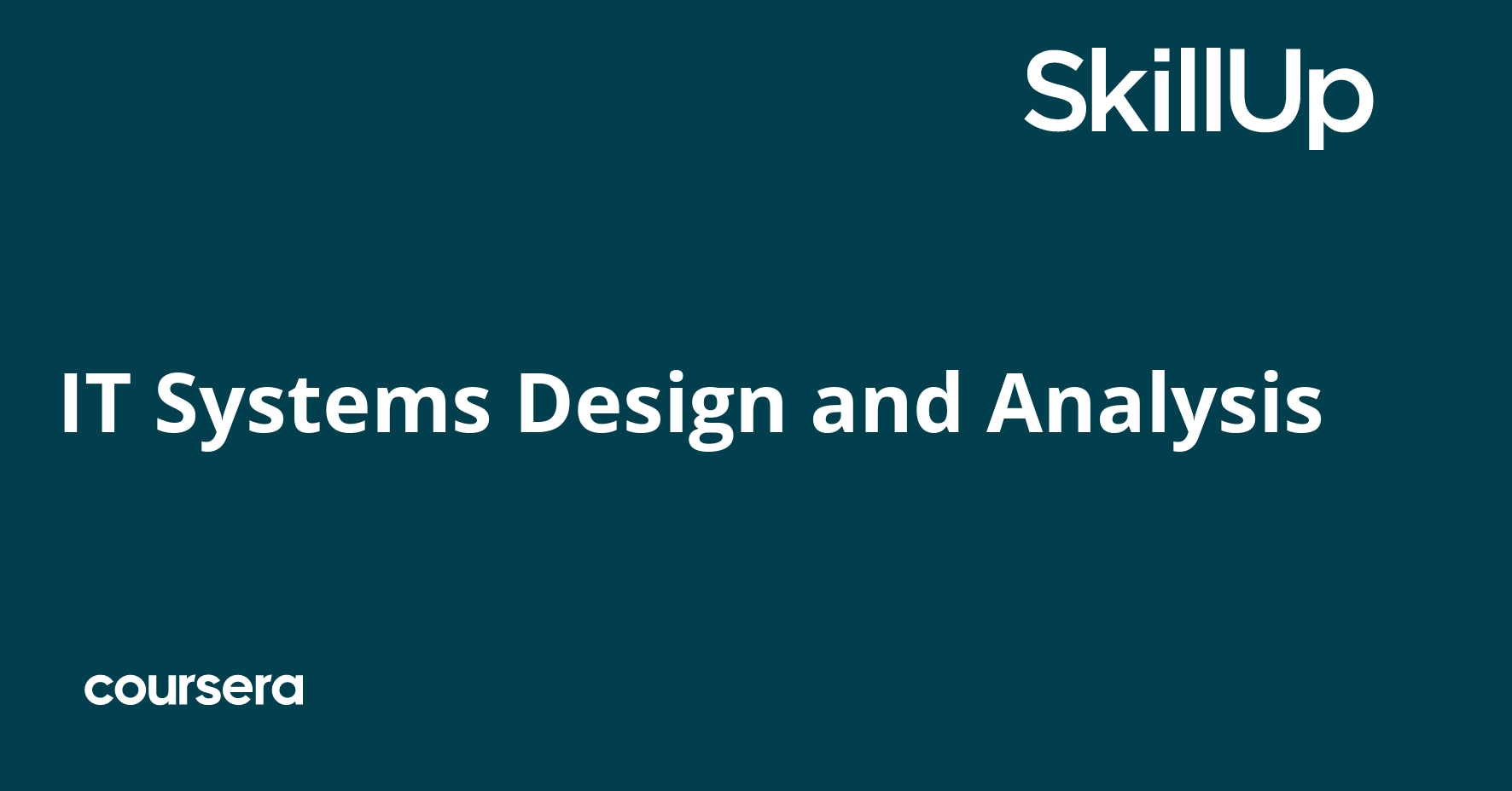 IT Systems Design and Analysis 