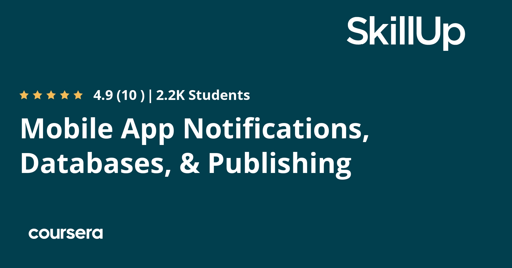 Mobile App Notifications, Databases, & Publishing