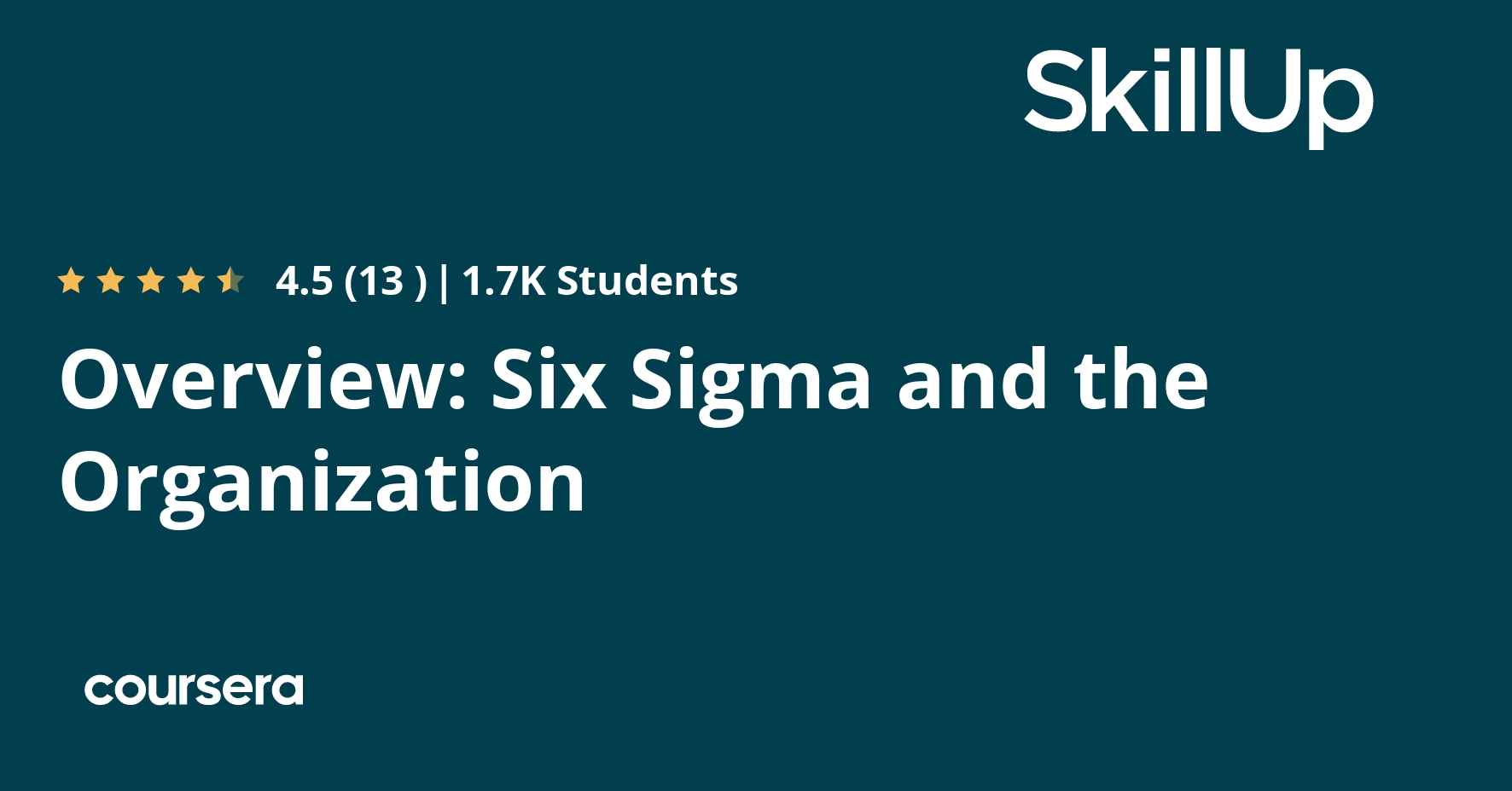 Overview: Six Sigma and the Organization
