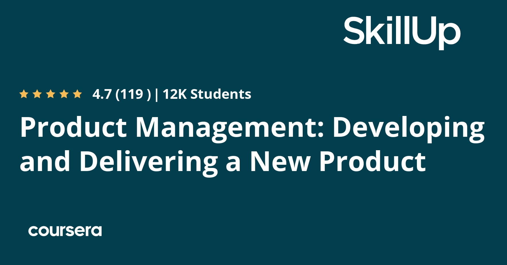 Product Management: Developing and Delivering a New Product