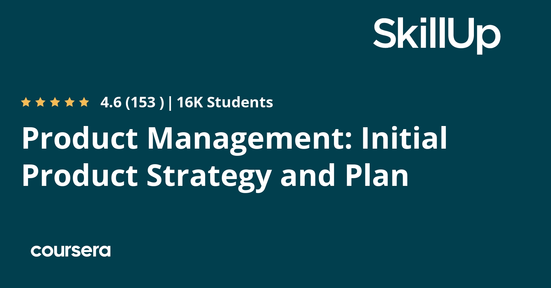 Product Management: Initial Product Strategy and Plan