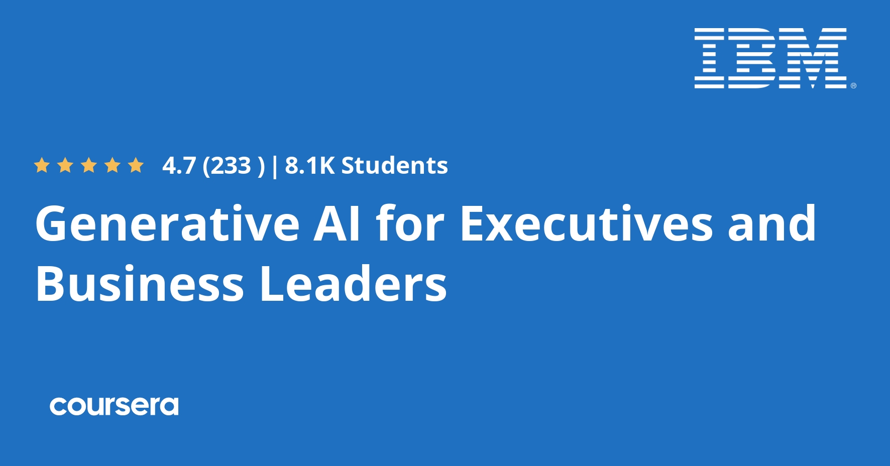 Generative AI for Executives and Business Leaders