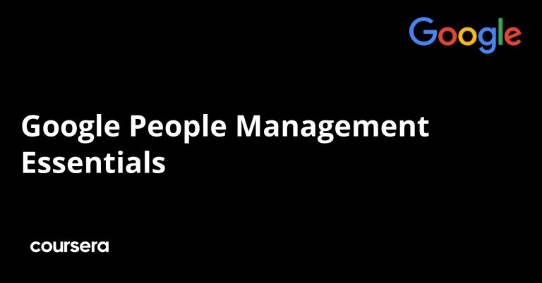 Google People Management Essentials