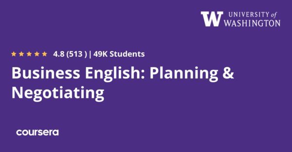 Business English: Planning & Negotiating