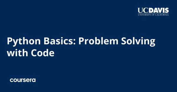 Python Basics: Problem Solving with Code