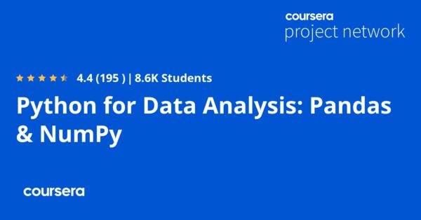 Python for Data Analysis: Pandas & NumPy